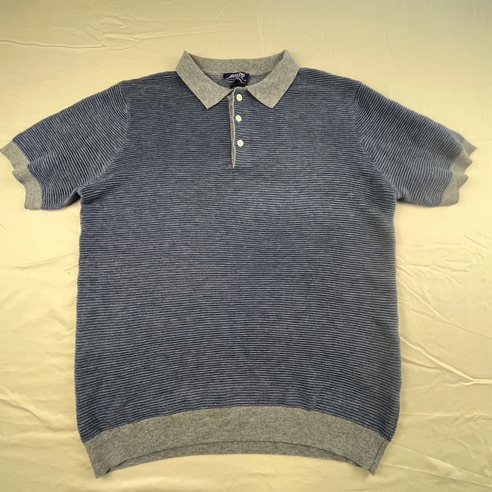 NWT JEREMY ARGYLE Three Button Sweater Polo Size L